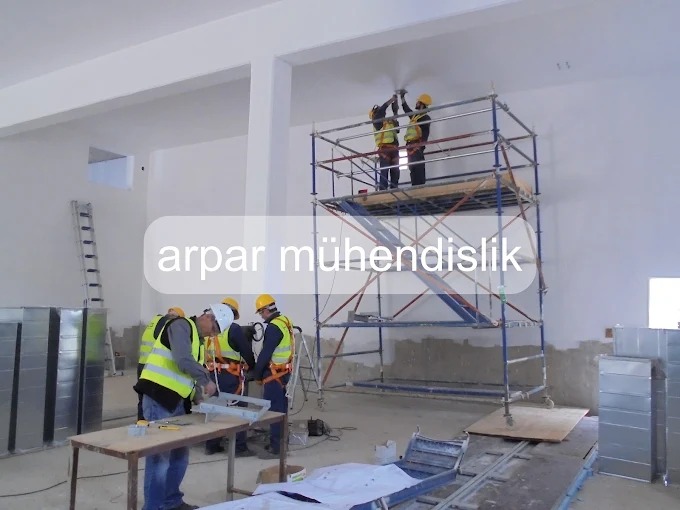 Arpar Mühendislik endüstriyel havalandırma uygulama çalışması